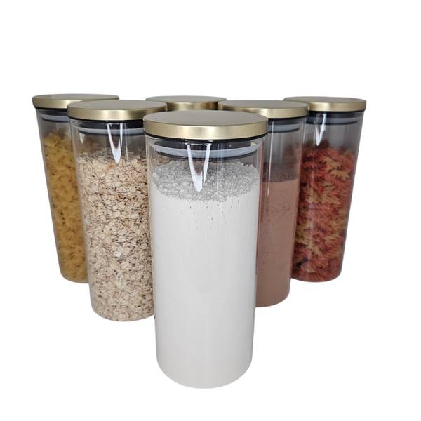 Kitchen Glass Storage Set (Set Of 6)